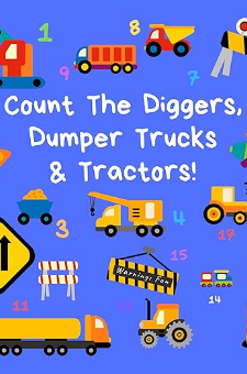 Count the Diggers, Dumper Trucks & Tractors